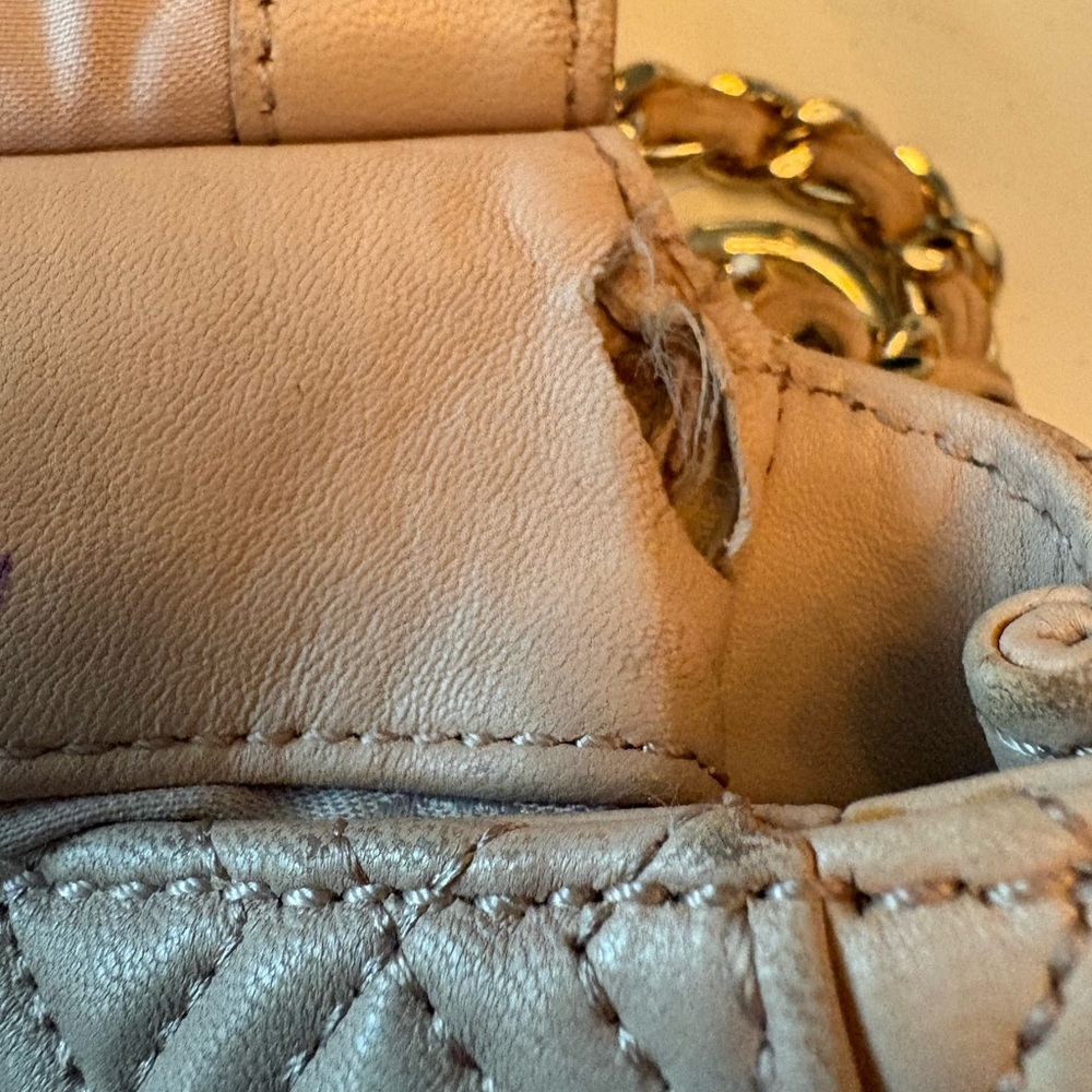 Tory Burch Quilted Leather Marion Shoulder Bag in Blush - Picture 14 of 14